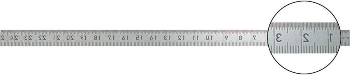 Stalen Liniaal - Meetlat Precisie - Nauwkeurig Meten - Roestvrij Staal - 500 mm - Zilver