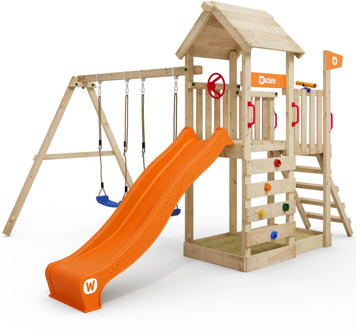 Wickey MultiFlyer Speeltoestel Houten Dak