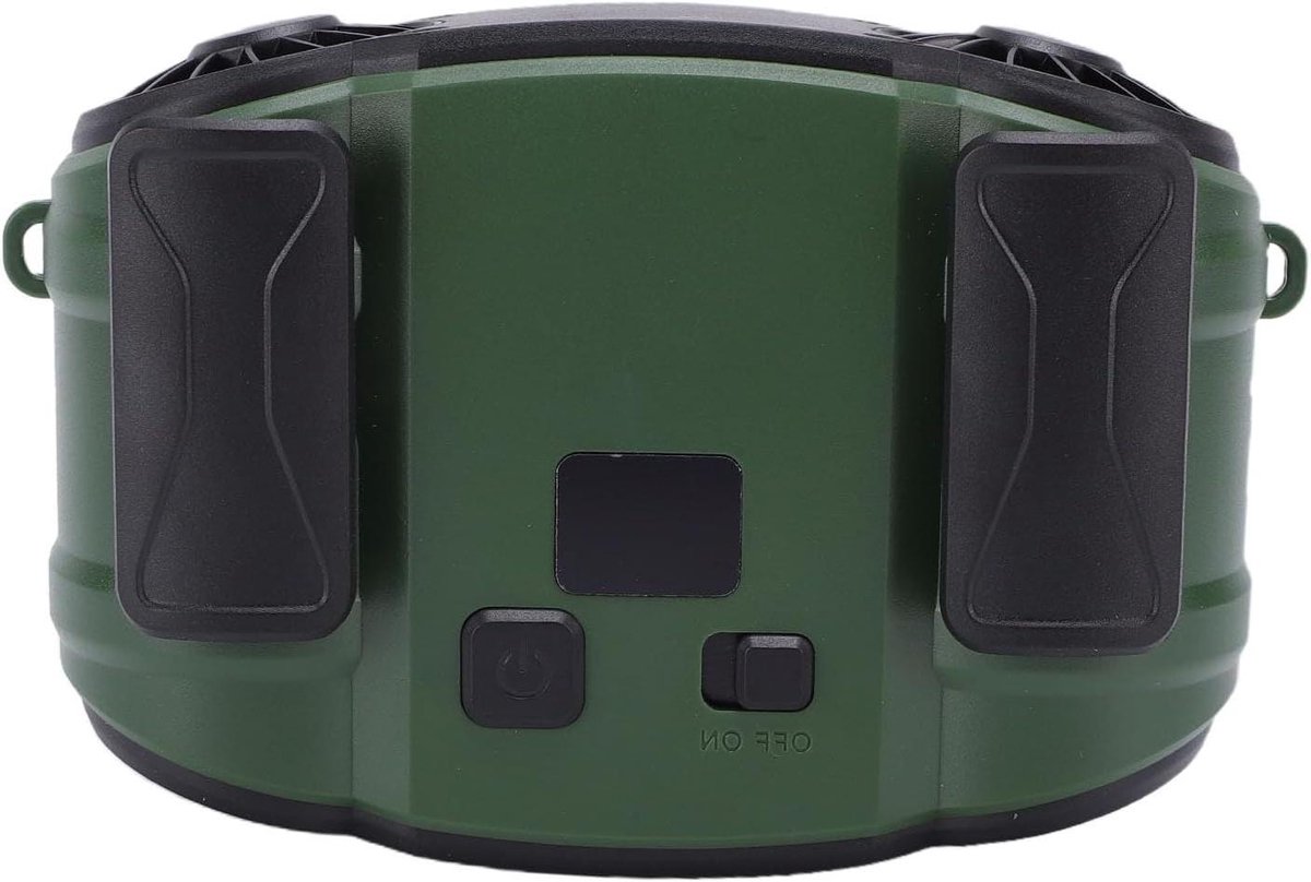 Draagbare Ventilator - Heup Ventilator - Buiten Koelen - Dubbele Luchtstroom - 8000mAh Batterij - Zwart