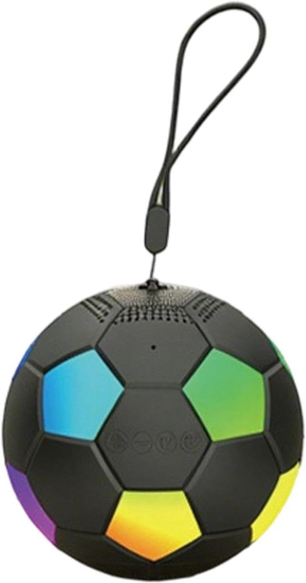 Draagbare Luidspreker - Outdoor speaker - Muziek en sfeer - Muziek-synchrone verlichting - 9 x 9 x 9 cm - Zwart