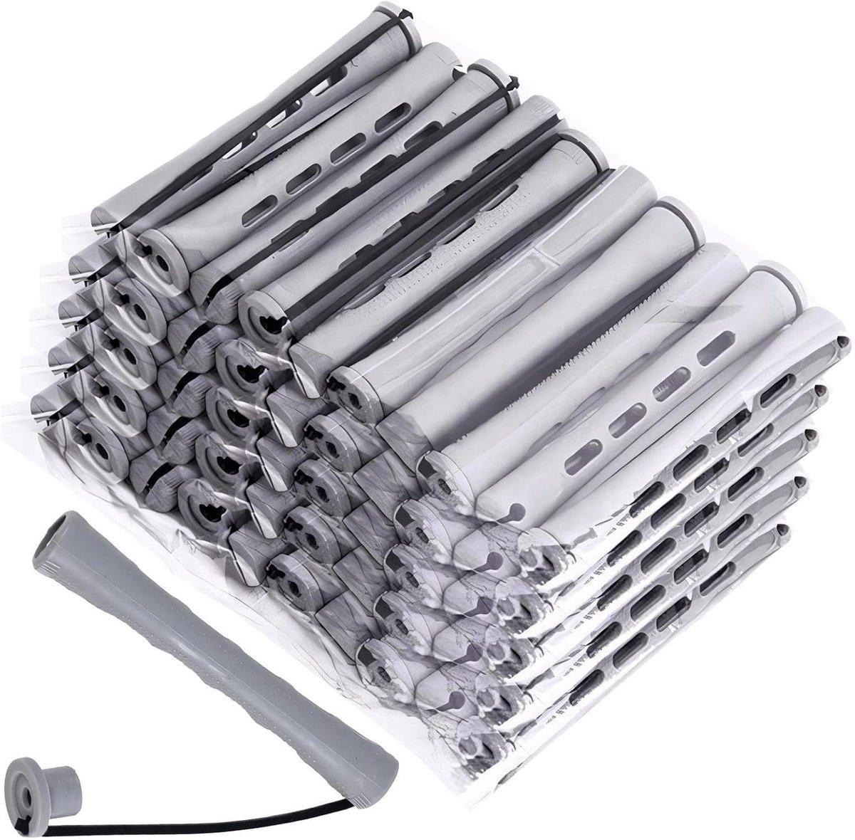 Haar Perm Rollers - Krultangen Set - Haar Styling - Duurzaam Vormbehoud - 60 Stuks - Blauw