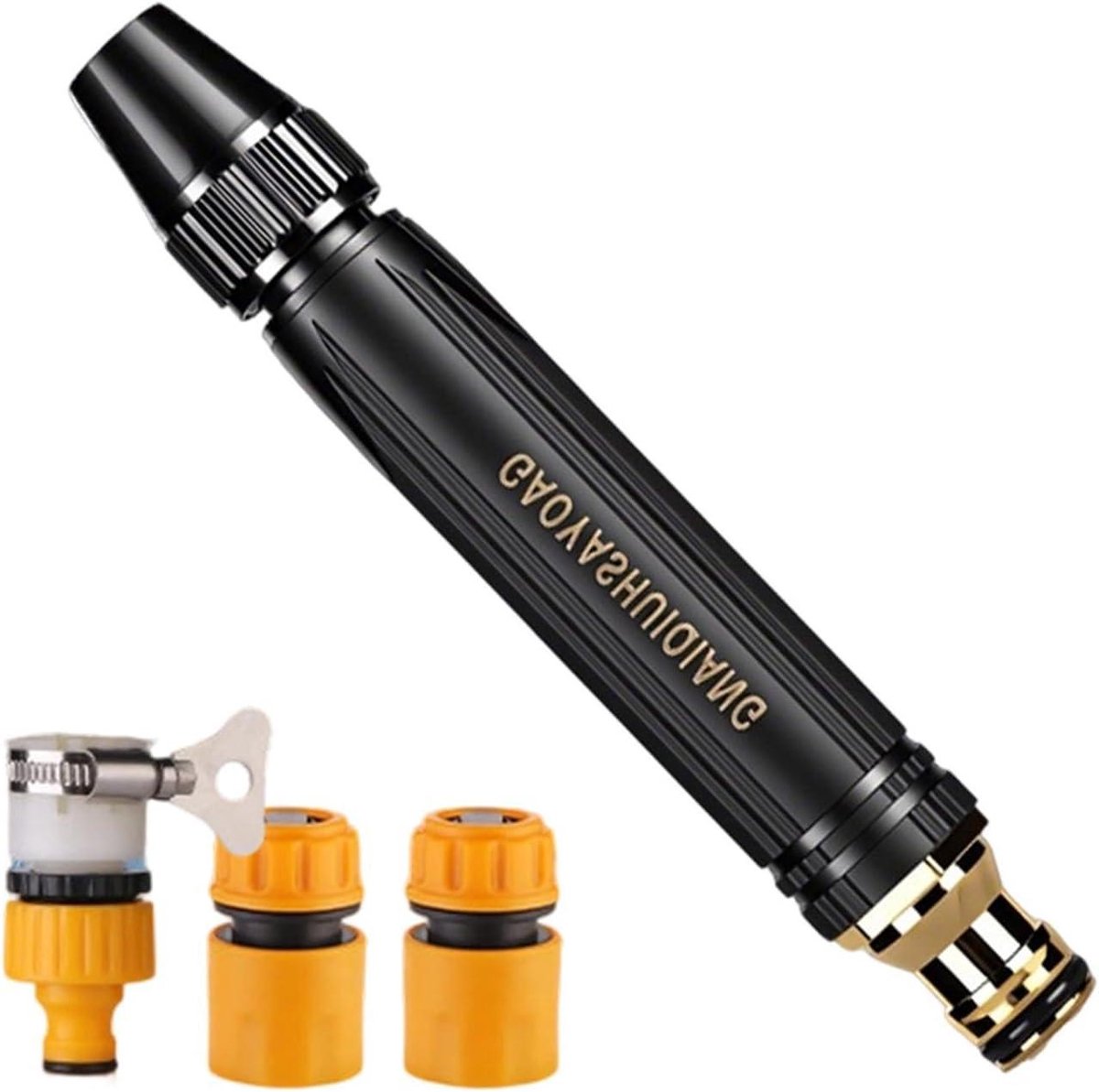 Hogedruk Sproeikop - Verstelbare Spuit - Auto Reinigen - Precisie Nevelcontrole - 187 cm - Zwart