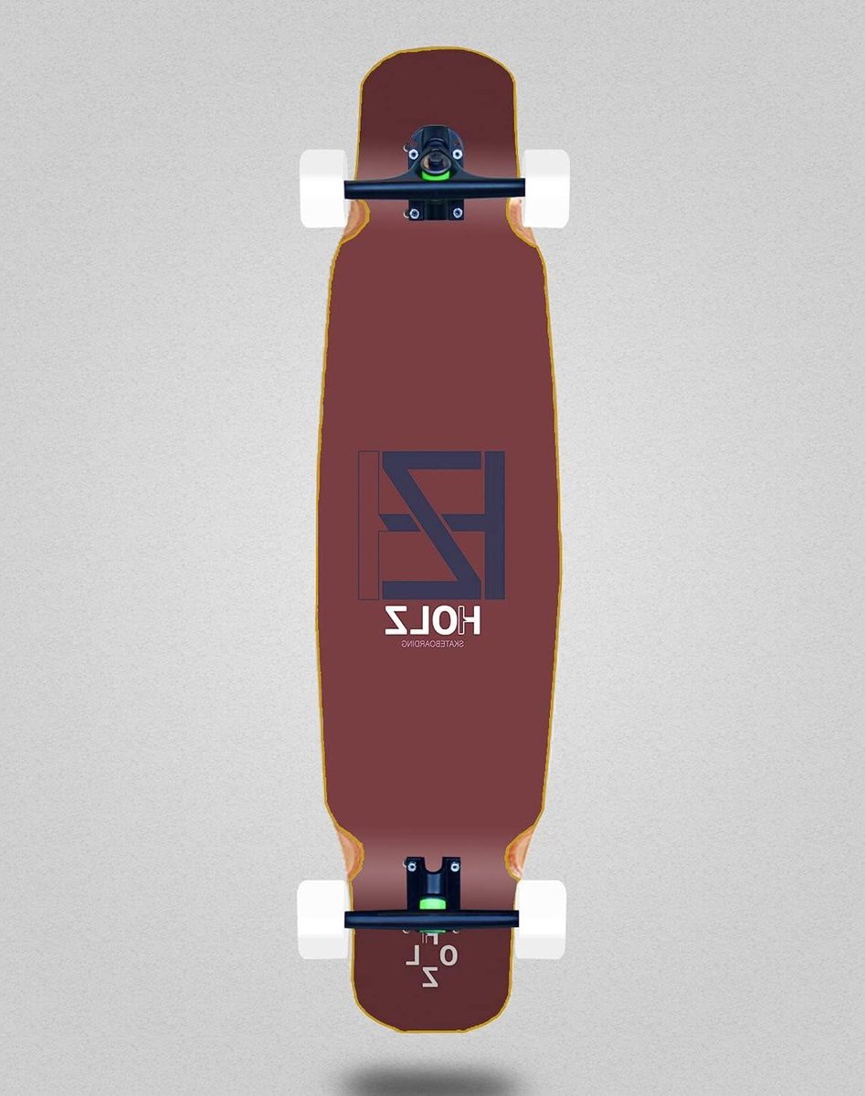 Houten Skateboard Longboard Compleet Buiten Rijden Mix Bamboo Constructie 46×9 Inch Basic