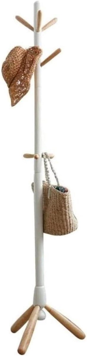 Kapstok Hout - Staande Kapstok - Huis Organiseren - Stabiele Driepoot - 176 cm Hoog - Blau