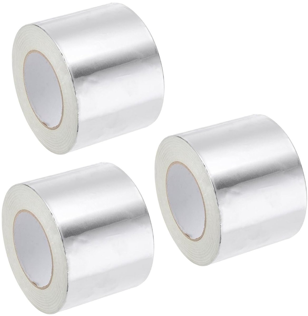 Aluminium Folietape 10.5cm x 12.5m voor Hoge Temperatuur - Ideaal voor HVAC, Luchtkanalen en Isolatie, Verpakking van 3 Rollen