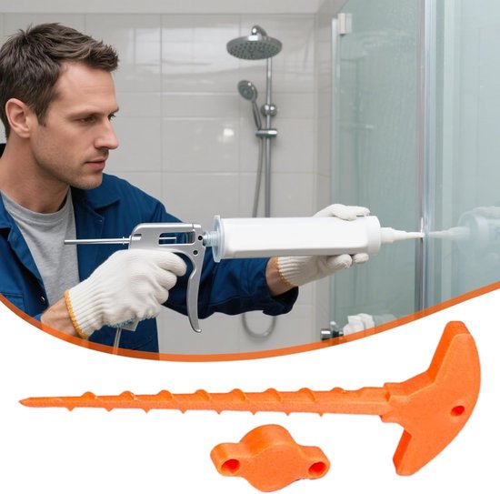 Afdichtingsspuit - Kit applicator - Reparatiewerkzaamheden - Lekvrije veiligheid - 15 x 7 cm - Uniek — afbeelding 4