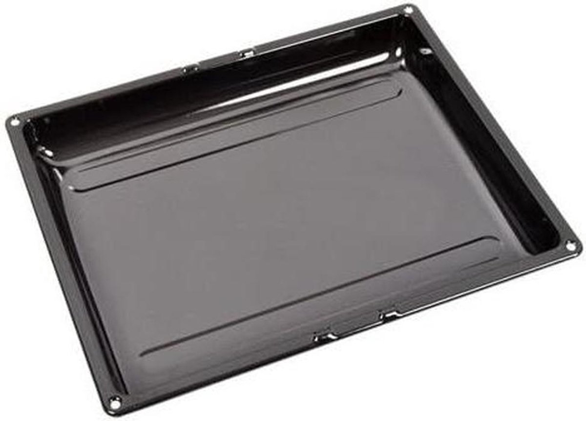 Oven Druppelbak - Lekbak Oven - Keuken Schoonhouden - Geëmailleerd Oppervlak - 280x355mm - Zwart