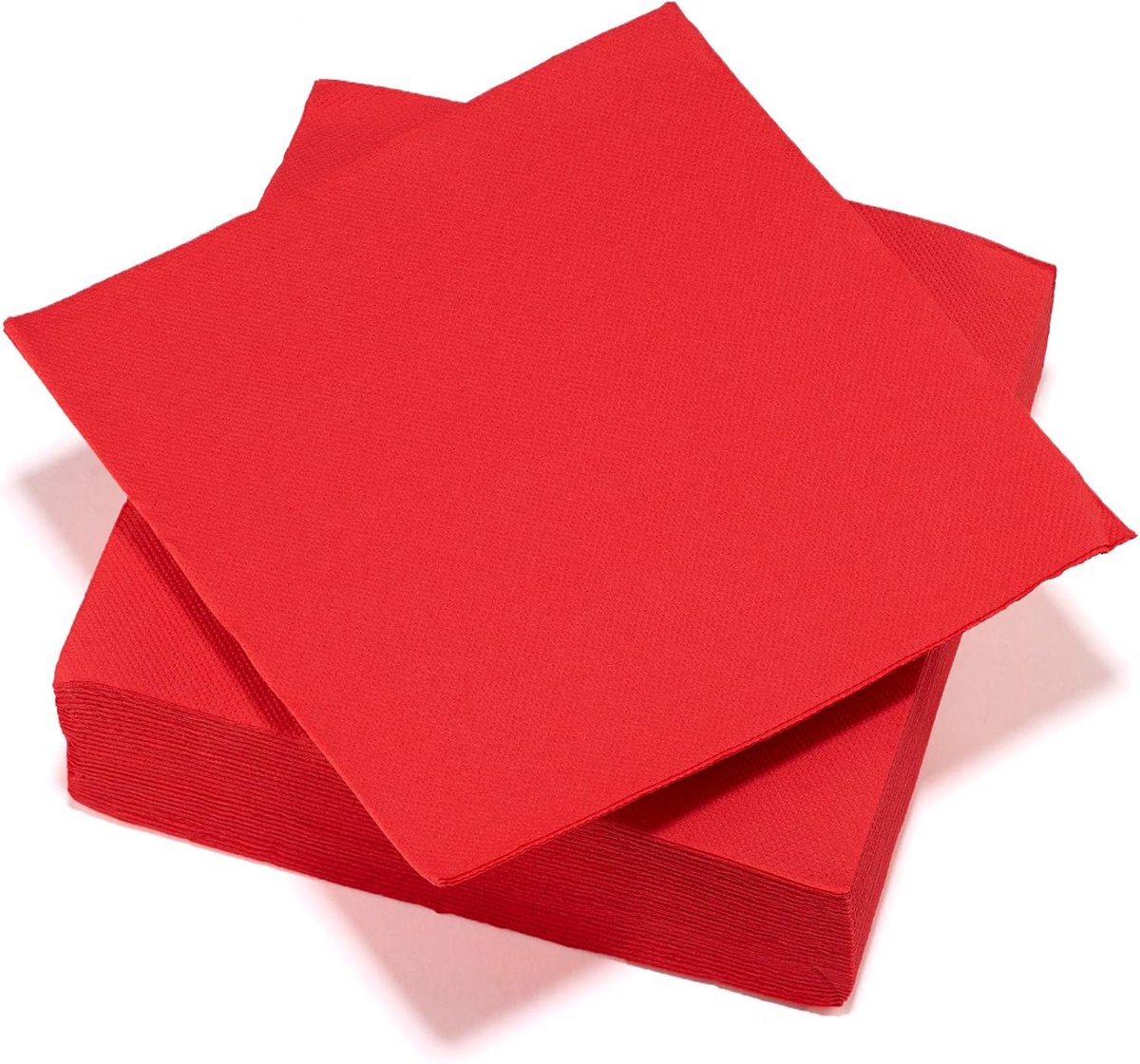 Servetten Papieren - Servetten - Tafel Servetten - Papier - Papieren Wegwerp Servetjes - Feestservetten - Voorjaar Servetten - Lunch/Diner Tafel Decoratie - 2 Laags - Rood - 38 x 38 cm - 40 Stuks - van Imperatoris