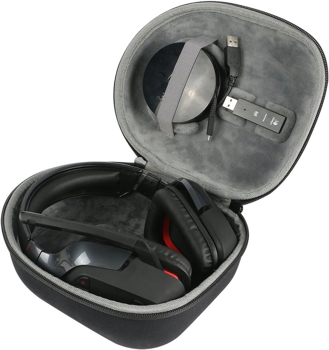 Draagbare Beschermcase voor Draadloze Gaming Headsets zoals Logitech G930, G933, G935 en G635, Ideaal voor Reisgebruik en Opslag