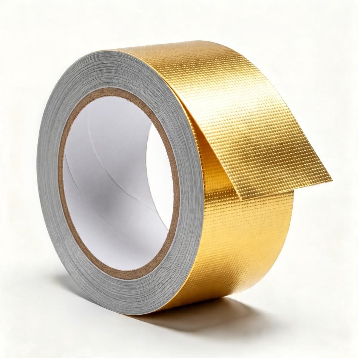 Warmtereflecterend aluminium plakband, vlamvertragend en weerbestendig, 5 cm x 20 m, ideaal voor kachels, verwarmingsbuizen en ventilatie toepassingen