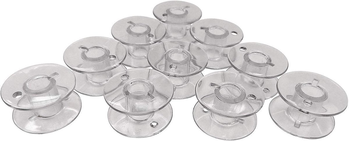 Spoelen Set - Naaimachine Spoelen - Naaien - Transparant Acryl - 10 Stuks - Helder