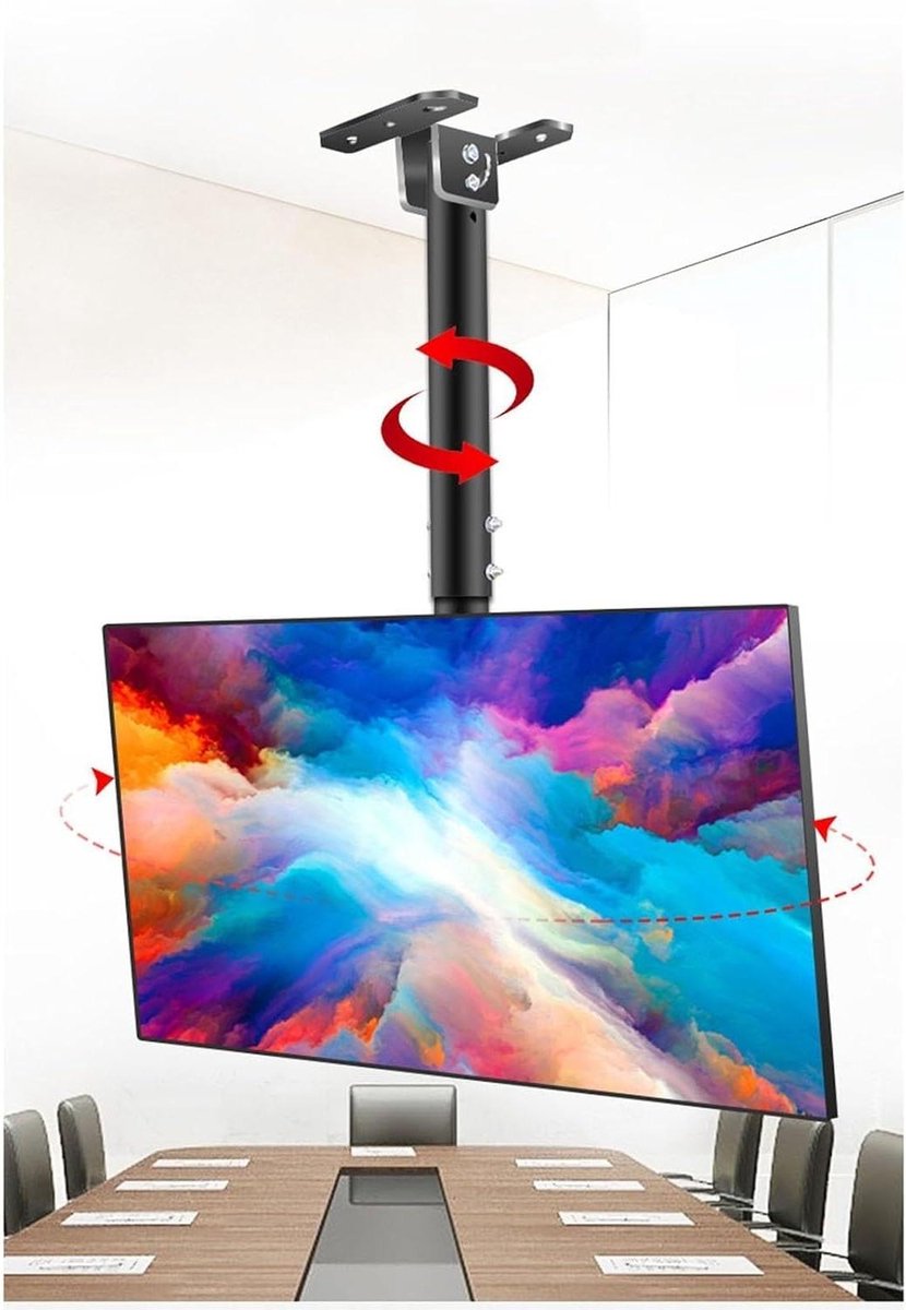 TV Muurbeugel - TV Steun - Ruimte Besparen - Verstelbaar - 39-85 inch - Zwart