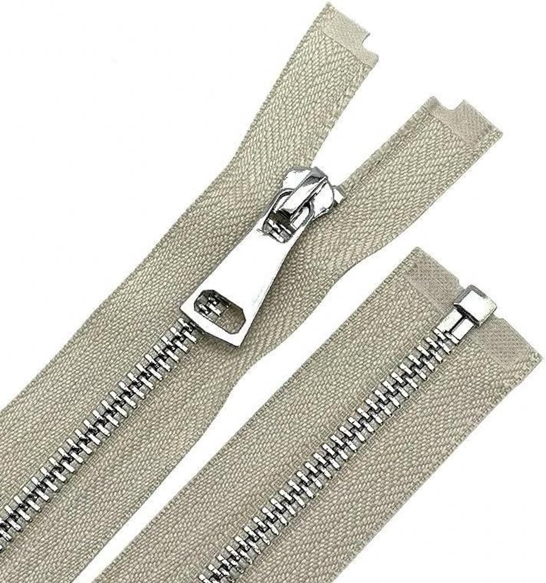 Naairits - Kleding Rits - Kleding Repareren - Soepele Bedienen - 70cm - Beige