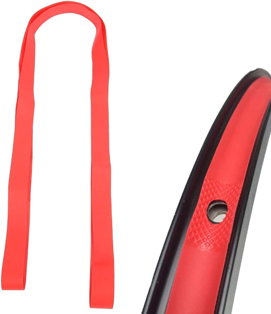 Fiets Velglint - Binnenband Bescherming - Band Lek Voorkomen - Duurzaam PVC Materiaal - 26 Inch - Rood