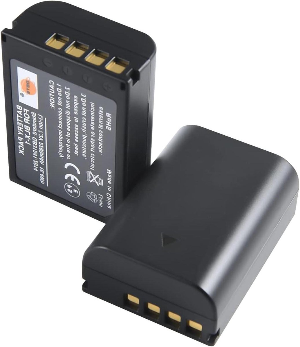 Camera Accu - Reserve Batterij - Fotografie - Oplaadbaar - 2280mAh - Zwart
