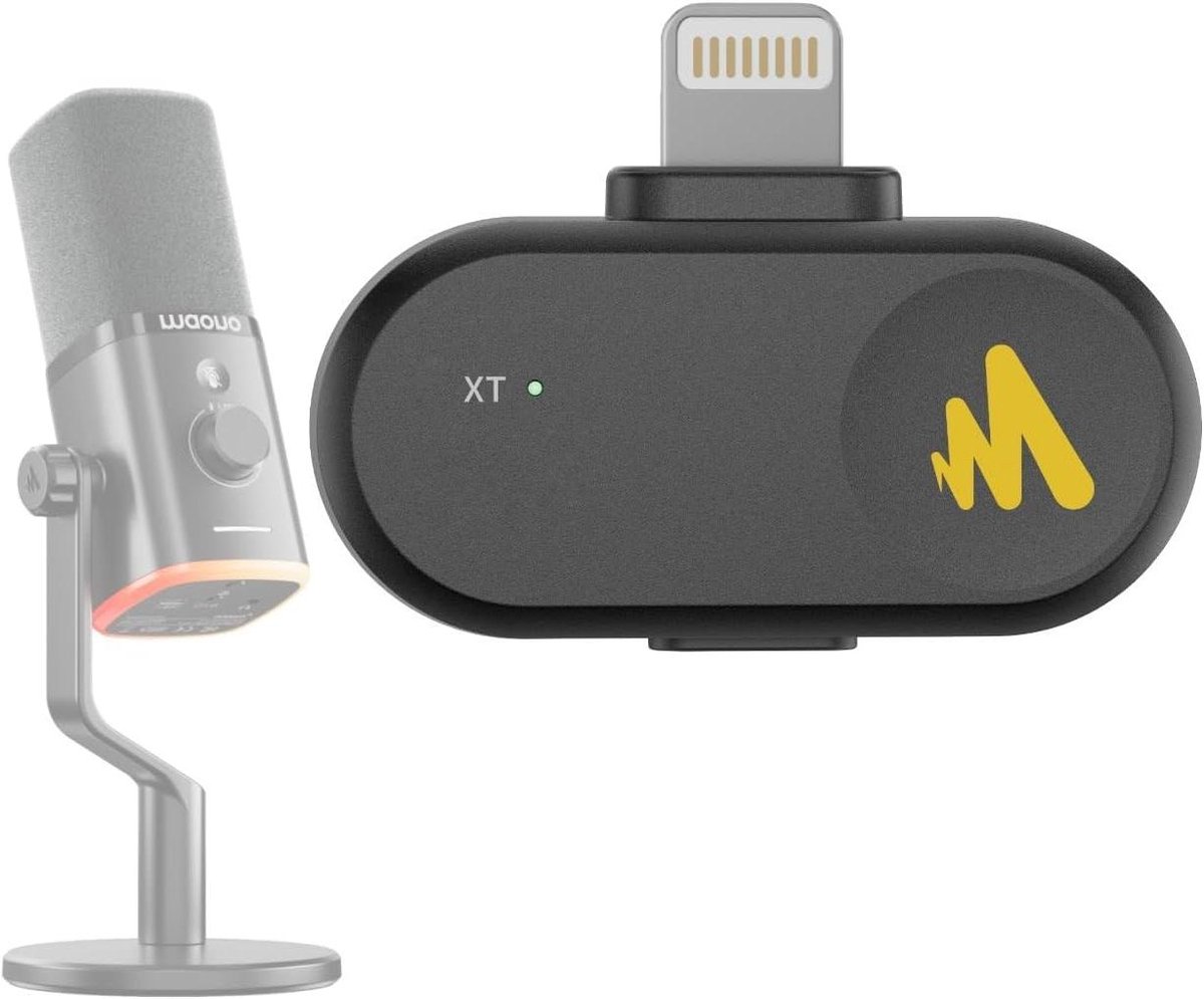 Microfoon Ontvanger - Draadloze Adapter - Audio Opnemen - Snelle Koppeling - 20 gram - Zwart