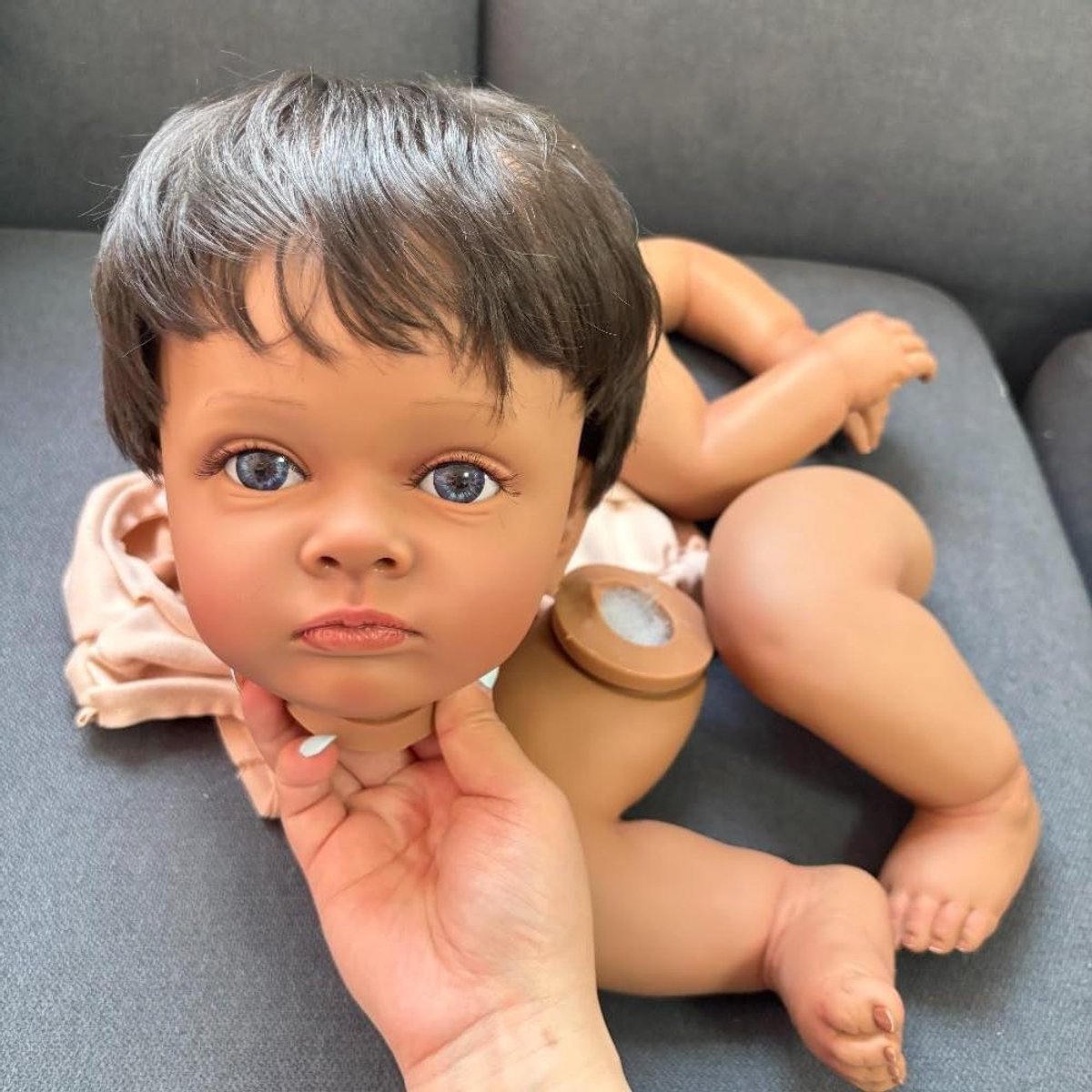 Poppenkit Onderdelen - Reborn Baby - Hobby Poppen Maken - Levensecht Geschilderd - 24 inch - Multicolor