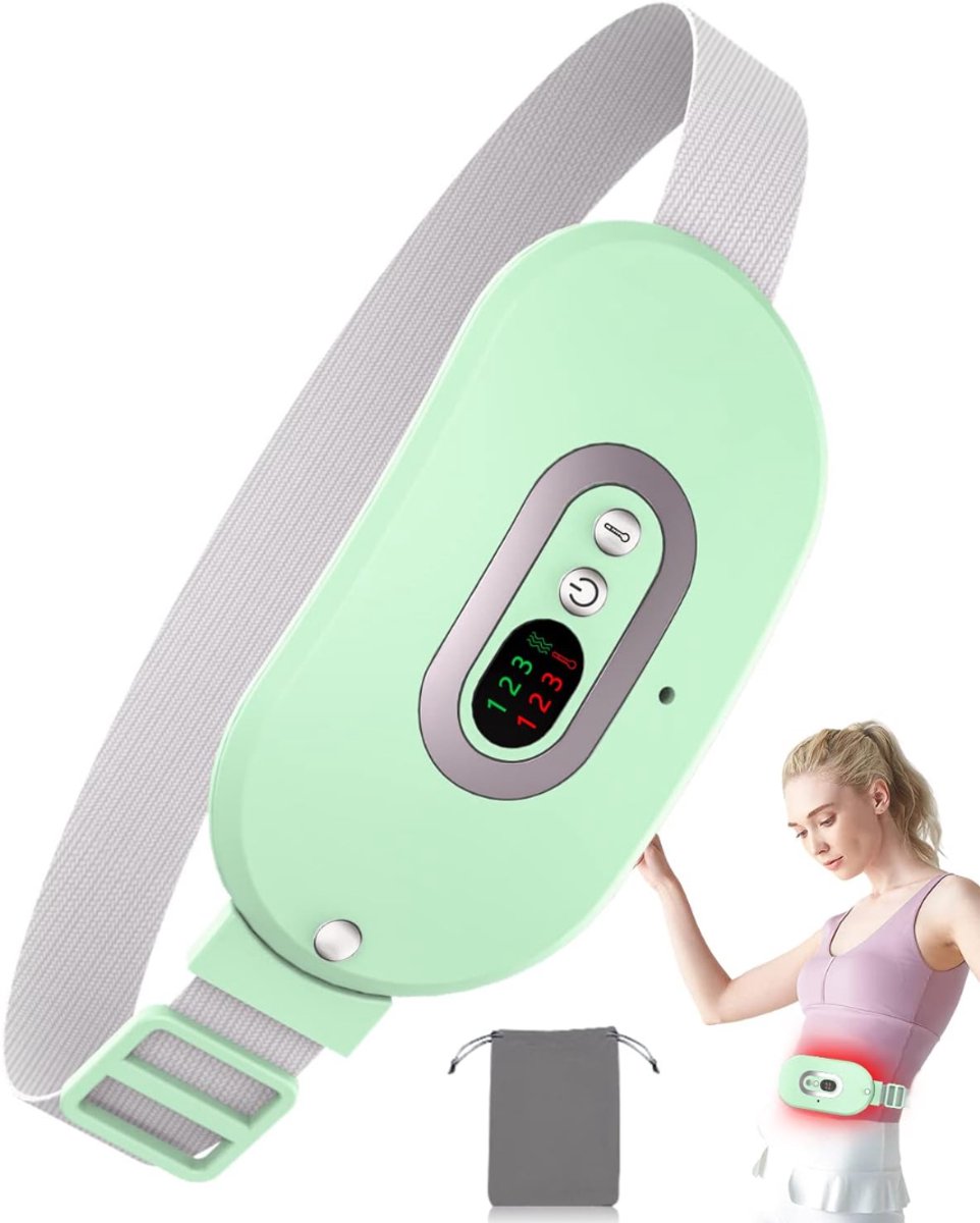 TIM® Warmtekussen oplaadbaar - Warmtekussen - Warmtekussen elektrisch - Groen - 20cm x 12cm x 6cm