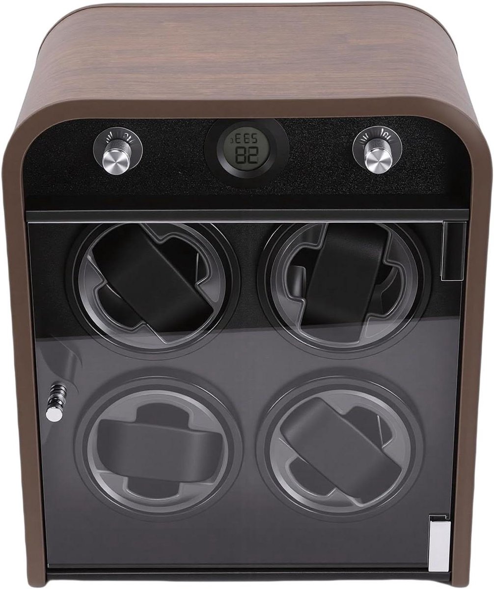 Horlogeopwinder - Automatische opberger - Mechanische horloges - 5 Rotatiemodi - 4 Sleuven - Zwart