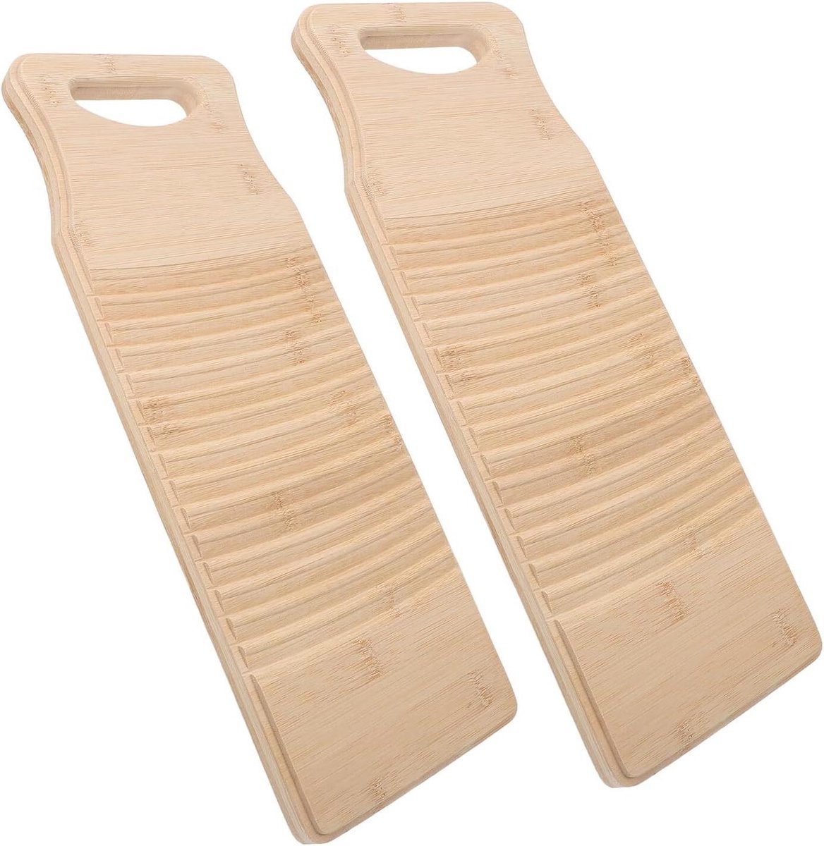 Bamboe Wasbord - Handwasplank - Kleding Handmatig Wassen - Geurwerend Ontwerp - 40x15 cm - Beige