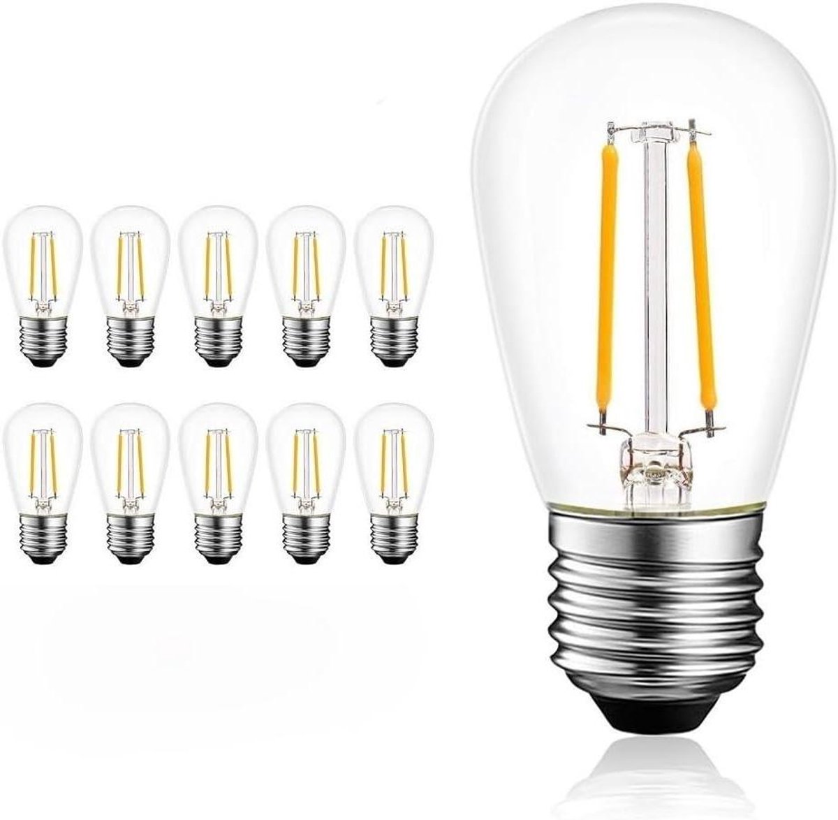 LED Edison Lampen - Decoratieve Lampen - Sfeerverlichting Creëren - Energiebesparend Ontwerp - Set van 10 - Warm Wit
