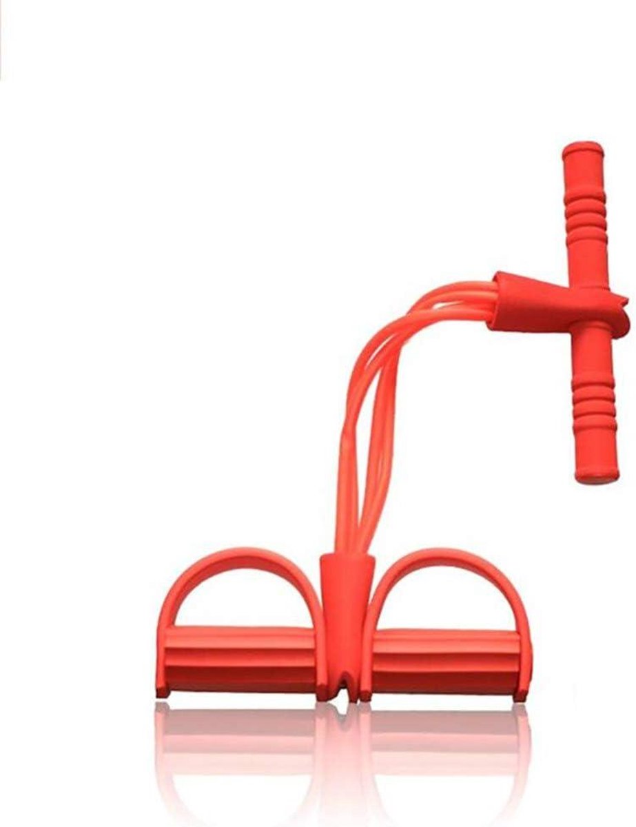 Fitness Elastiek - Buikspier Trainer - Thuis Trainen - Vier Elastische Touwen - N.v.t. - Zwart