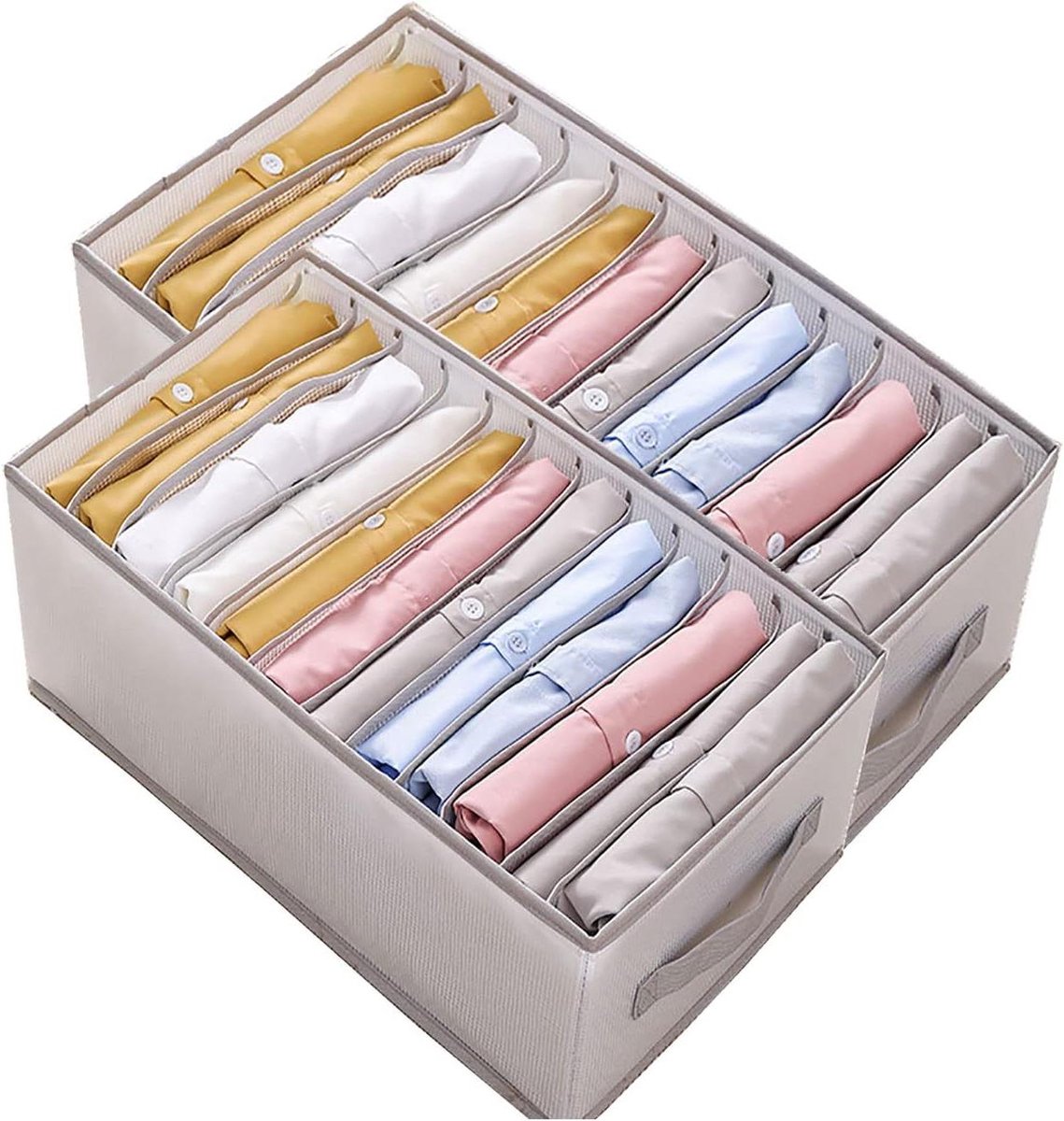 Kleding Organizer - Lade Divider - Kasten Opruimen - Wasbaar Ontwerp - 9 Roosters - Grijs
