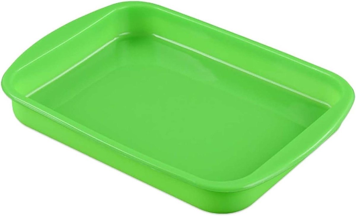 Siliconen bakplaat, antiaanbak hittebestendige bakplaat Siliconen bakvorm, flexibele bakvorm Cakevormen voor het bakken Siliconen bakvorm voor de oven green,1 PCS