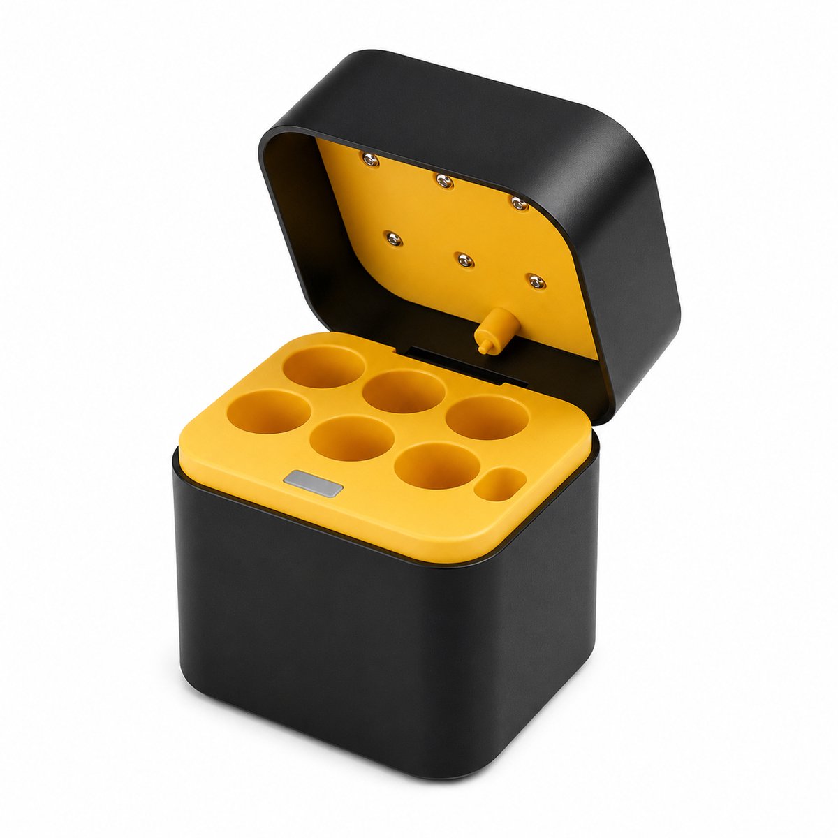 Vyzio - Compacte Batterij Oplader & Oplaadbox - Universele Lithium Batterijlader met LED Indicatoren - Type-C & Reisetui - Geschikt voor Oplaadbare Lithiumbatterijen - ENERVIR