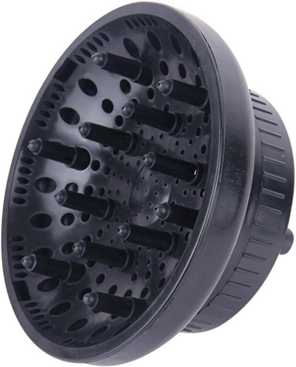 Haardroger Diffuser - Universele Opzetstuk - Krullen Stylen - Hittebestendig ABS Materiaal - 16 x 16 x 8 cm - Zwart