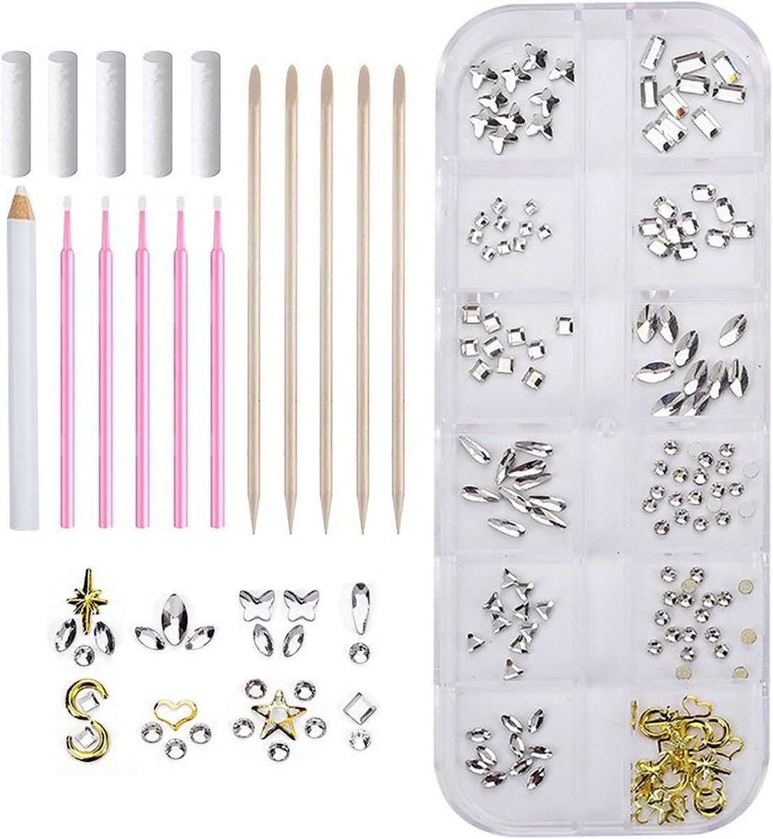 Tand Edelstenen Kit - Tand Kristallen - Glimlach Decoratie - Zelfklevend - 1 Doos - Meerkleurig