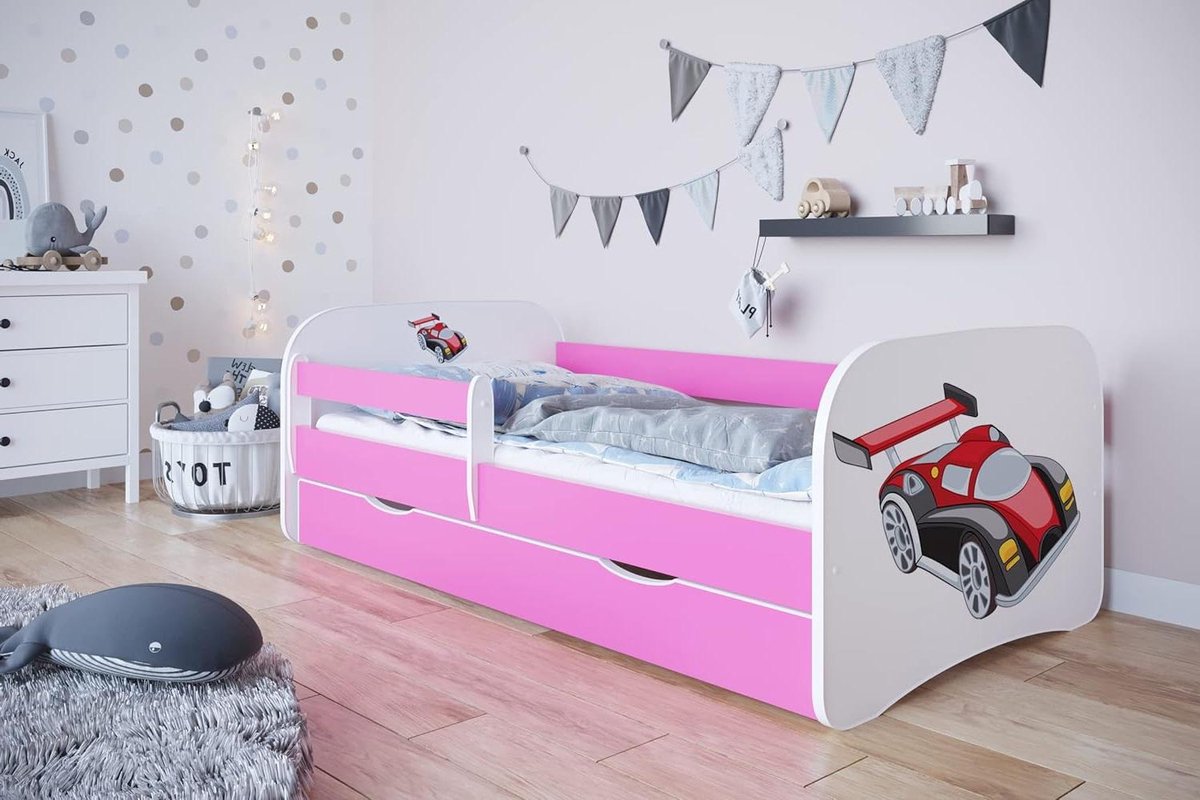 Dagbed, roze, 1 persoon