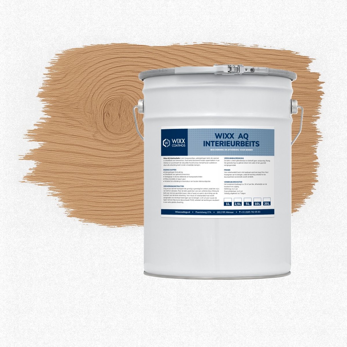 Wixx AQ Interieurbeits - 2.5L - Vergrijsd Noten