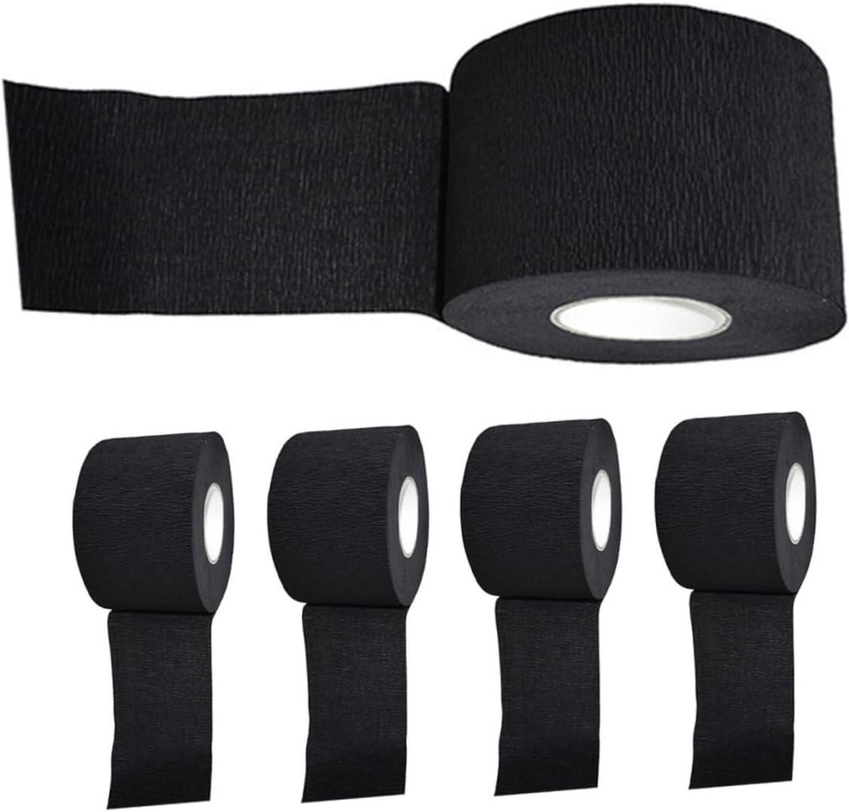 Wegwerp Nekpapier - Kappers Strips - Haar Knippen - Ademend Comfort - 5 Stuks - Zwart