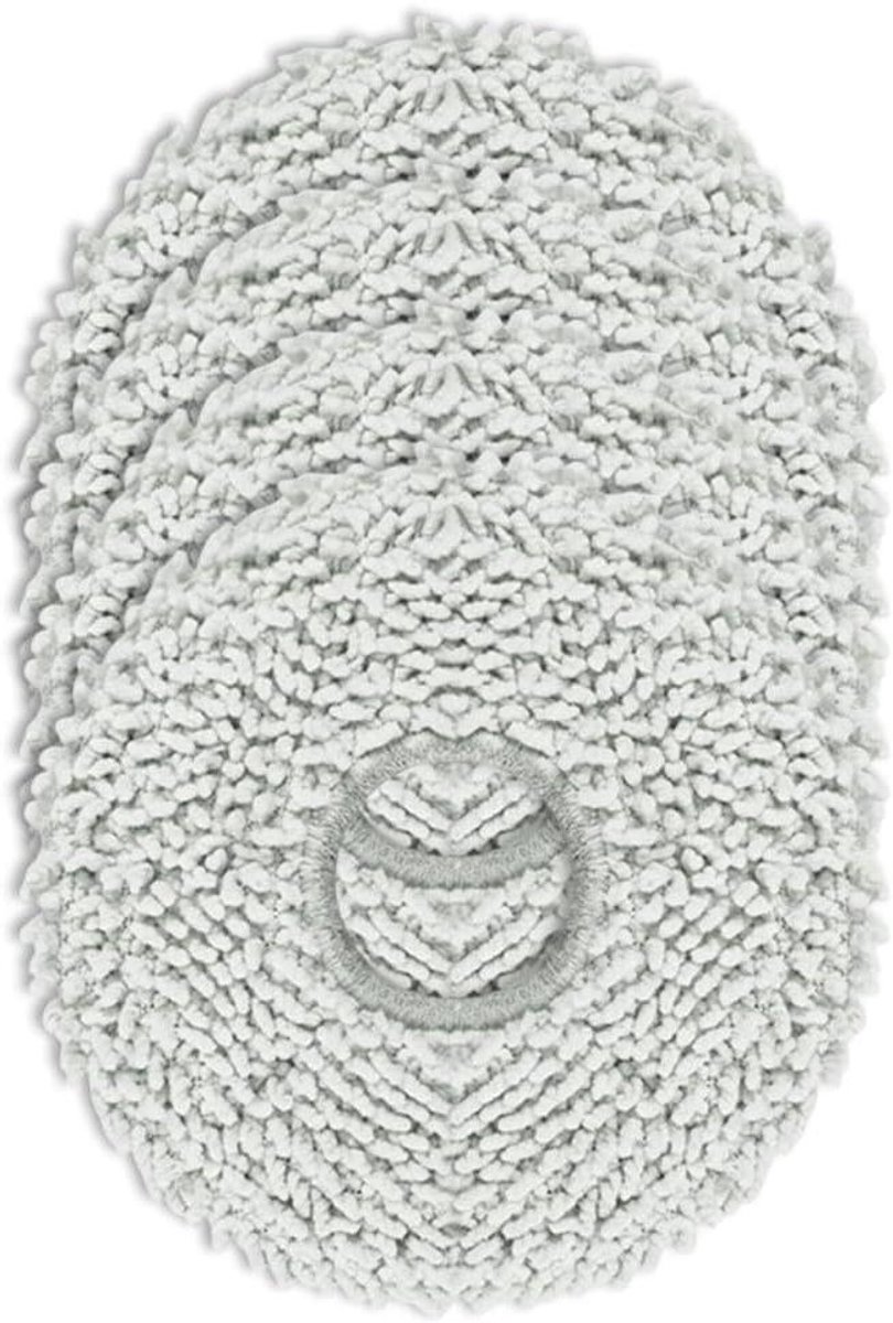 Mop Doek Kit - Reserveonderdelen Stofzuiger - Vloeren Schoonmaken - Stevige Microvezel - 4 Stuks - Zoals Afgebeeld