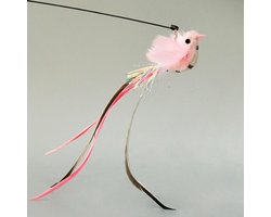 ELMAIN Cat Toy Handfree Feather Cat Wand with Bell Powerful Suction Cup Kitten Interactive Hunting Exercise Toy 1Pcs 05