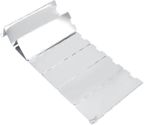 Opvouwbare Branderruit - Kooktoestel Accessoire - Buiten Koken - Duurzaam Aluminium - 10 Stuks - Zilverkleurig — afbeelding 5