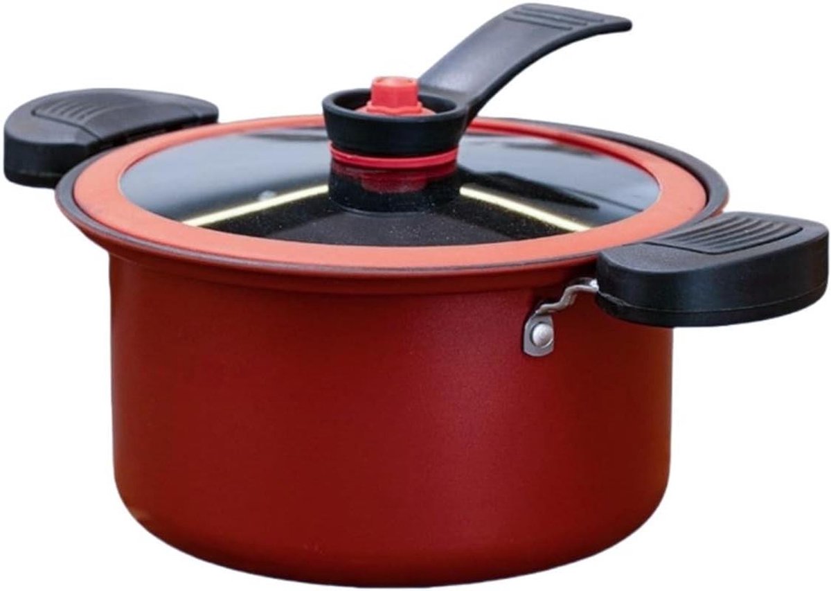 Druk Slowcooker - Stoofpan - Langzaam Koken - Voedingsvertragingstechnologie - 35 Liter - Rood
