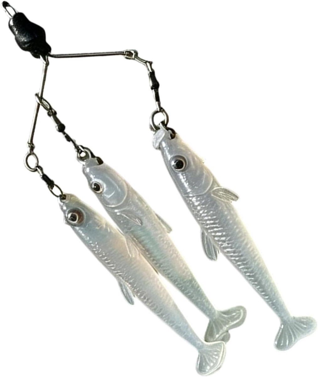 Zoutwater Kunstaas,Herbruikbare Multifunctionele Swimbait | Swimbait Met T-| voor Diepzee Boot Branding Kustnabij Offshore Vijver Rivier Meer Forel Crappie Snoek