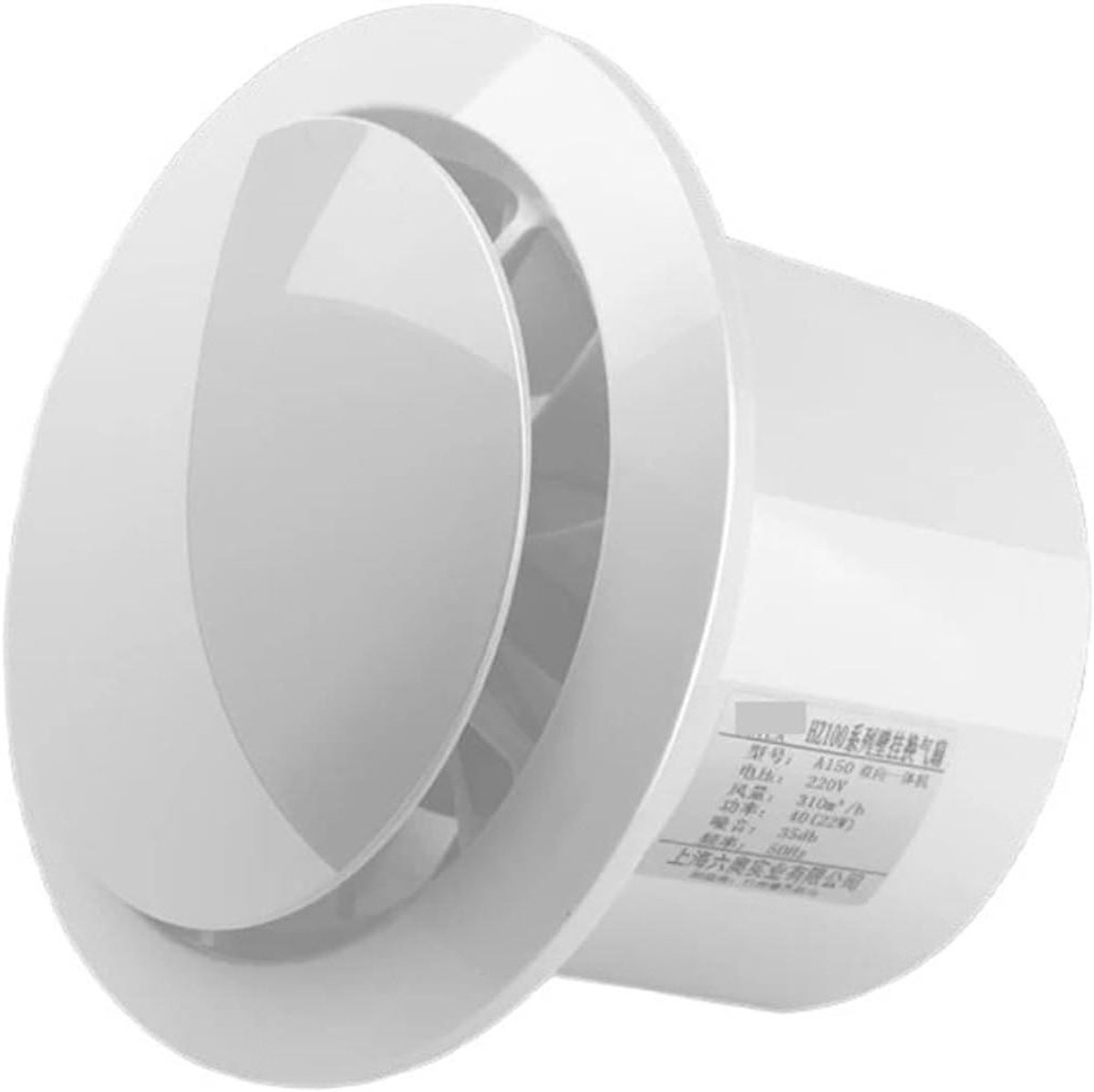 Afzuigventilator Badkamer - Ventilatie Unit - Frisse Lucht - Stille Werking - 4 Inch - Wit