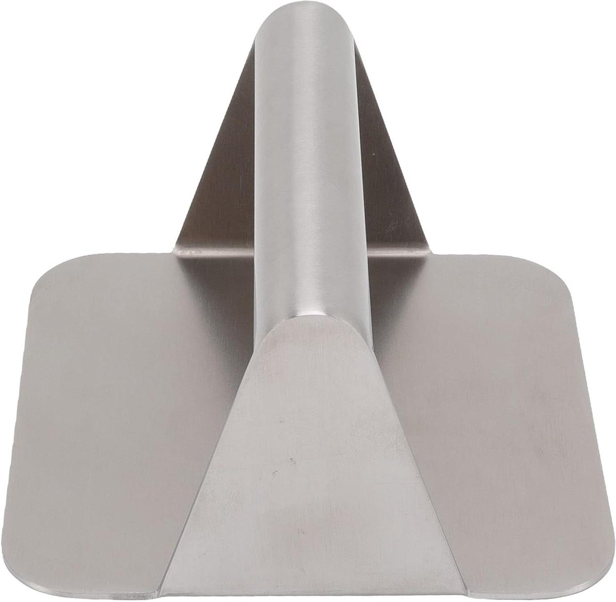 Roestvrijstalen Burgerpers - Smasher Grill - Gelijkmatig Grillen - Non Stick Oppervlak - 15 cm Rond - Zilverkleurig