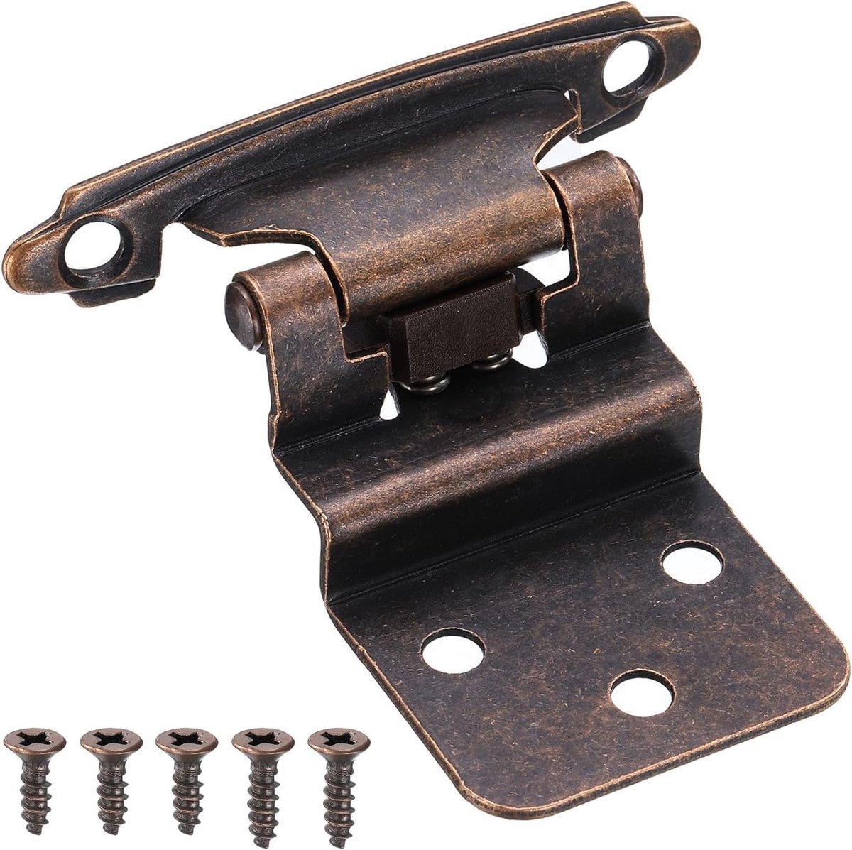 3/8 inch scharnieren voor kastdeuren, keukenkasten, automatische sluiting met bumper, meubels, bronsafwerking