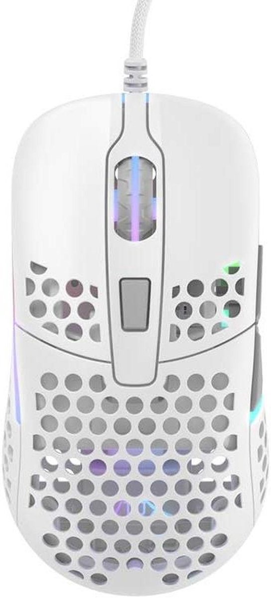 Gaming Muis - Lichte Muis - Intensief Gebruik - Modulaire Behuizing - Ultralicht - Wit