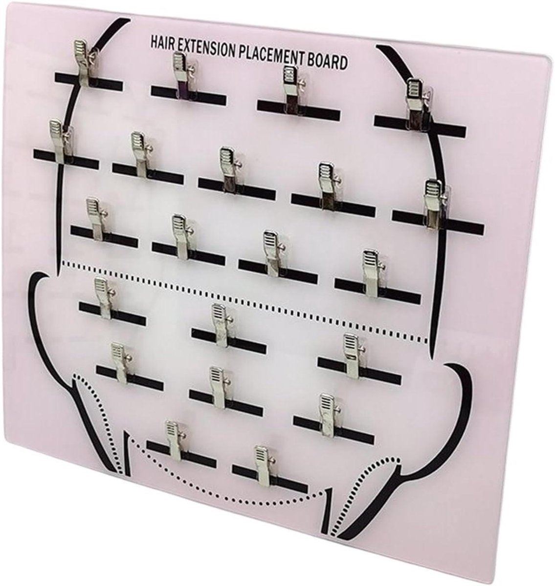 Haar Tinsel Organizer - Extensions Houder - Haar Stylen - Lichtgewicht Acryl - 34 cm Breed - Wit
