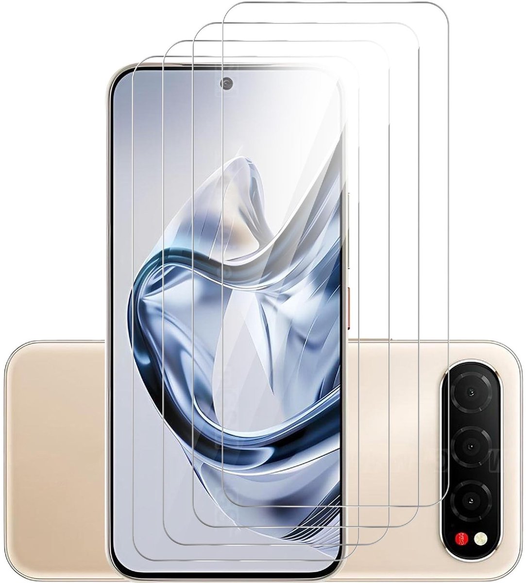 Dailygoods - Set van 4 Gehard Glas Schermbeschermers voor ZTE Nubia Air