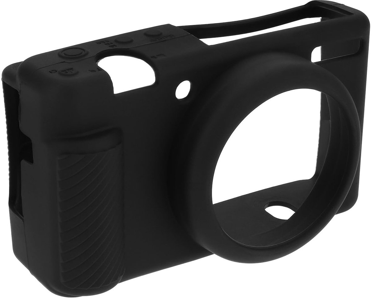 Dailygoods - Zachte Siliconen Beschermhoes voor Camera Zwart