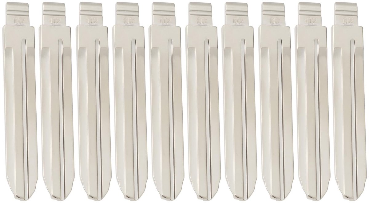 Dailygoods - 10 Stuks Vouwsleutels Compatibel met Diverse Toyota Modellen