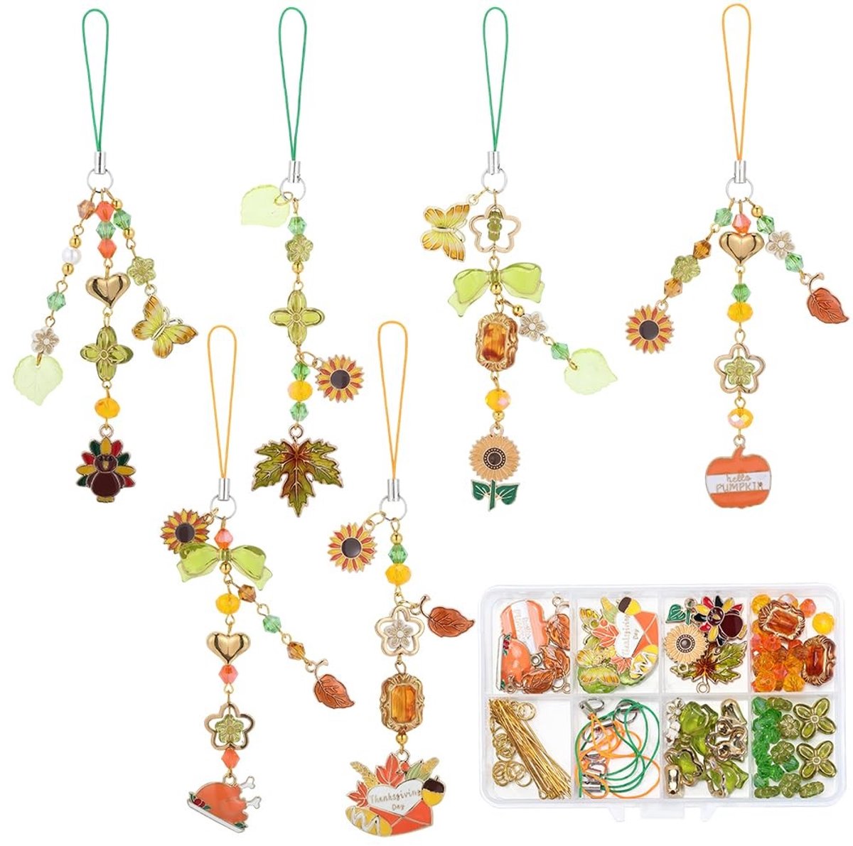 Dailygoods - DIY Telefoon Charm Maken Kit met 132 Stuks