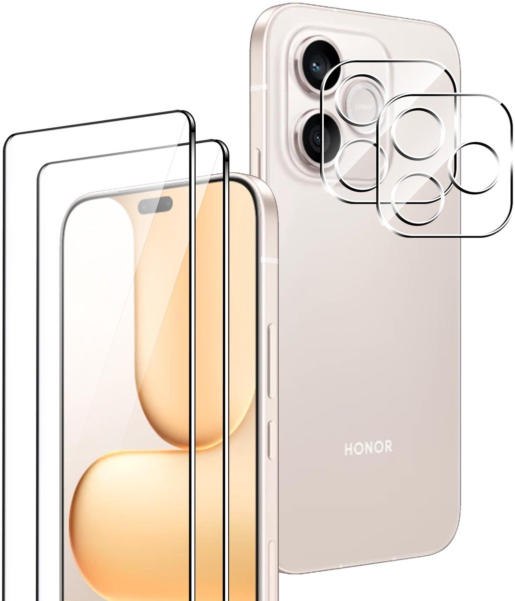 Dailygoods - 2 Stuks Veiligheidsglas voor Honor 600 Lite 5G met Camera Bescherming