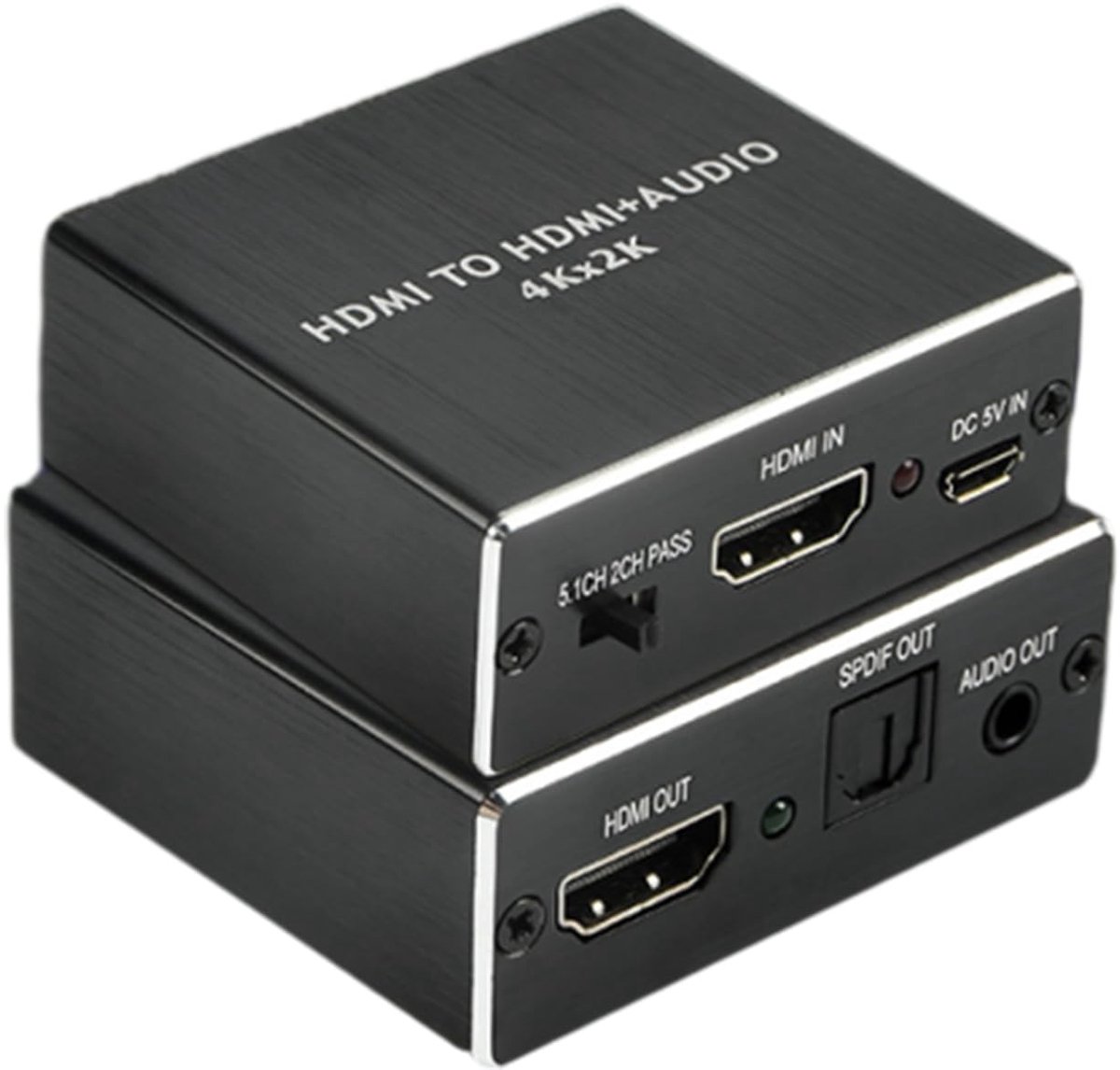 Dailygoods - 4K HDMI Audio Extractor met Optical SPDIF en 3,5mm Audio